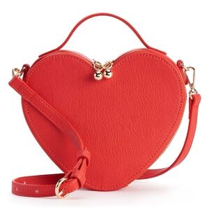 Lauren Conrad Heart Shaped Top Handle Crossbody Bag